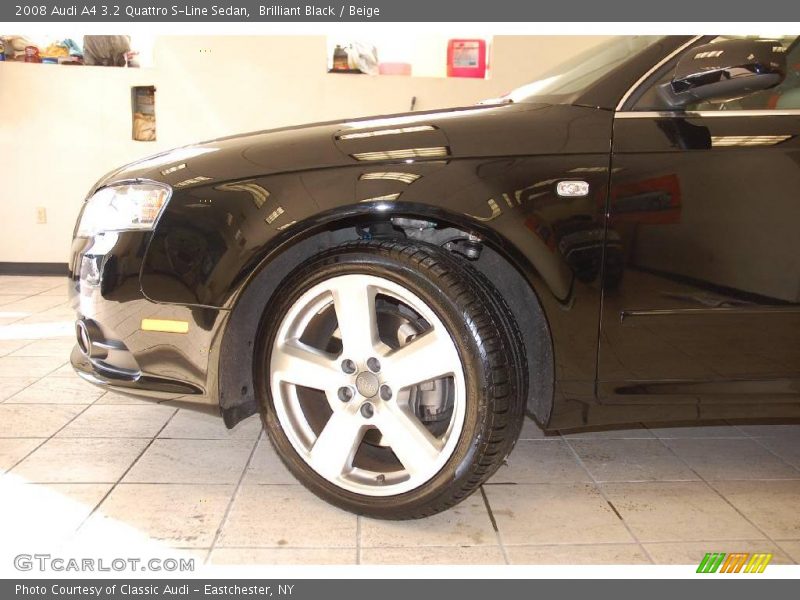 Brilliant Black / Beige 2008 Audi A4 3.2 Quattro S-Line Sedan