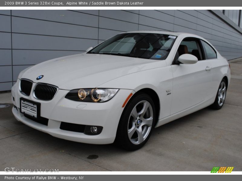Alpine White / Saddle Brown Dakota Leather 2009 BMW 3 Series 328xi Coupe