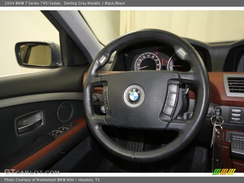 Sterling Grey Metallic / Black/Black 2004 BMW 7 Series 745i Sedan