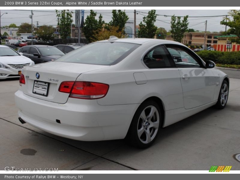 Alpine White / Saddle Brown Dakota Leather 2009 BMW 3 Series 328xi Coupe