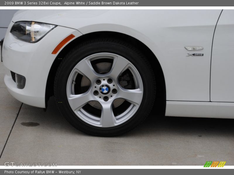 Alpine White / Saddle Brown Dakota Leather 2009 BMW 3 Series 328xi Coupe