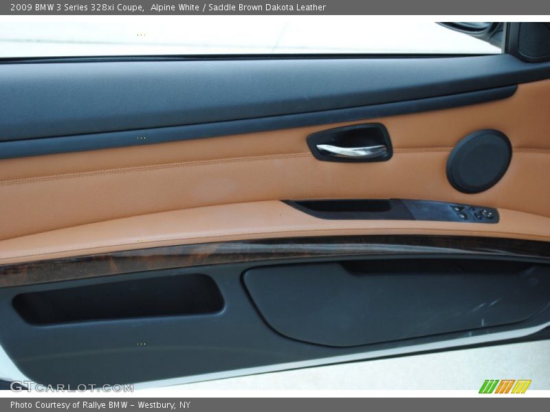 Alpine White / Saddle Brown Dakota Leather 2009 BMW 3 Series 328xi Coupe