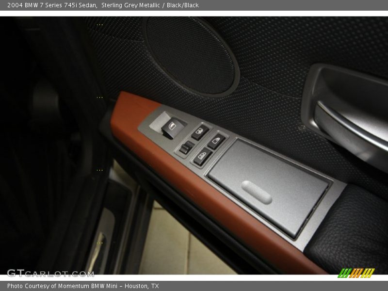 Sterling Grey Metallic / Black/Black 2004 BMW 7 Series 745i Sedan