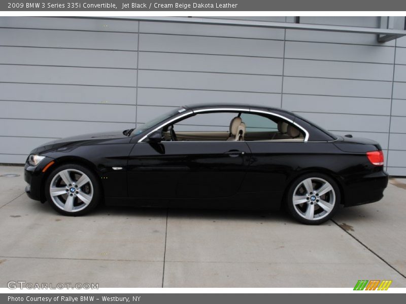 Jet Black / Cream Beige Dakota Leather 2009 BMW 3 Series 335i Convertible