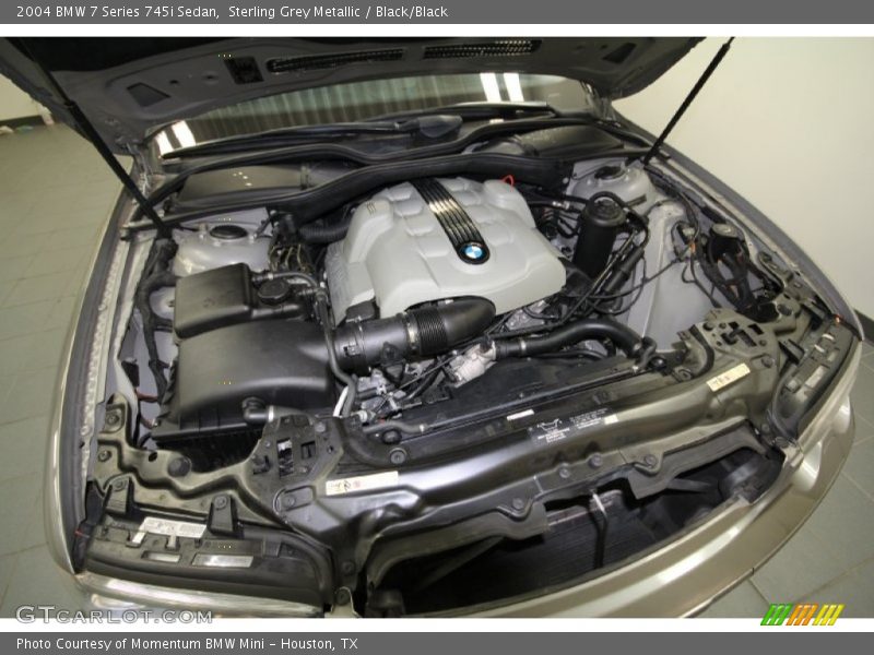 Sterling Grey Metallic / Black/Black 2004 BMW 7 Series 745i Sedan