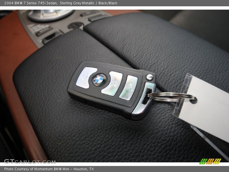 Sterling Grey Metallic / Black/Black 2004 BMW 7 Series 745i Sedan