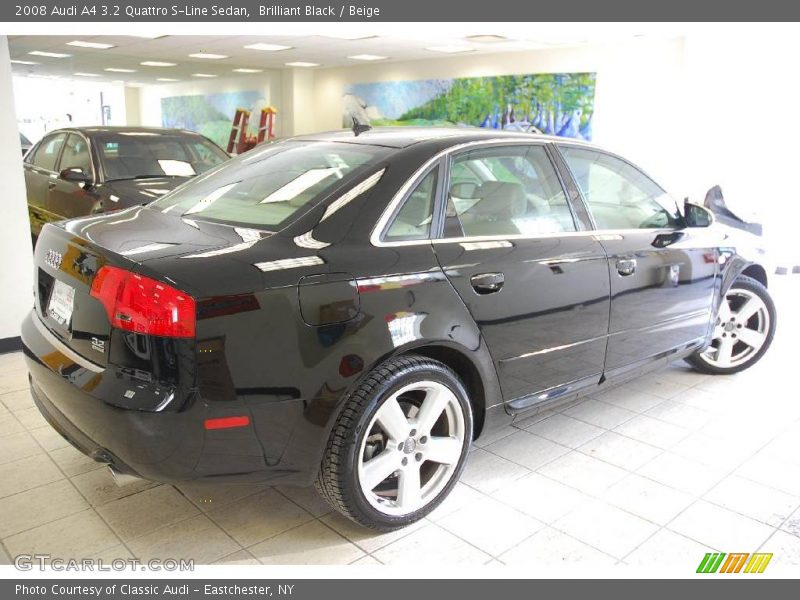 Brilliant Black / Beige 2008 Audi A4 3.2 Quattro S-Line Sedan