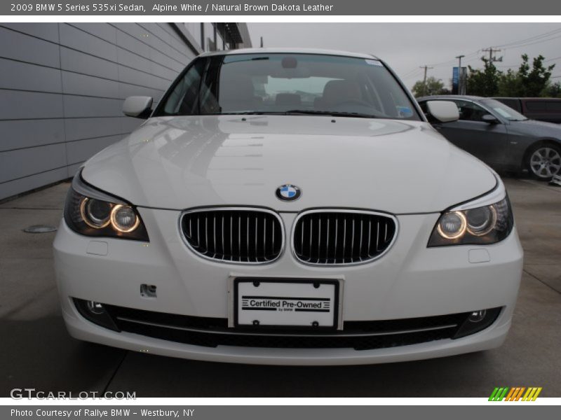 Alpine White / Natural Brown Dakota Leather 2009 BMW 5 Series 535xi Sedan