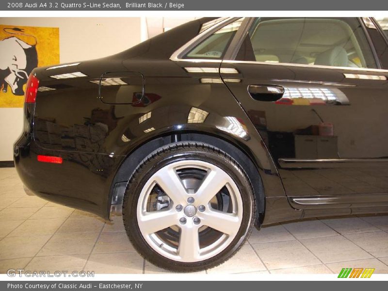 Brilliant Black / Beige 2008 Audi A4 3.2 Quattro S-Line Sedan