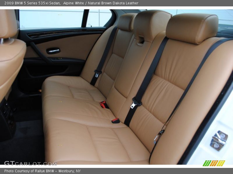 Alpine White / Natural Brown Dakota Leather 2009 BMW 5 Series 535xi Sedan
