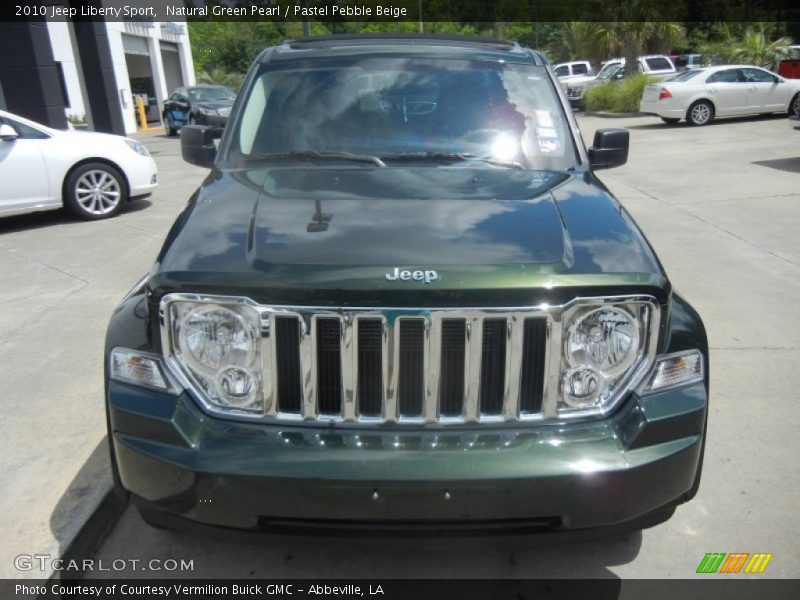 Natural Green Pearl / Pastel Pebble Beige 2010 Jeep Liberty Sport