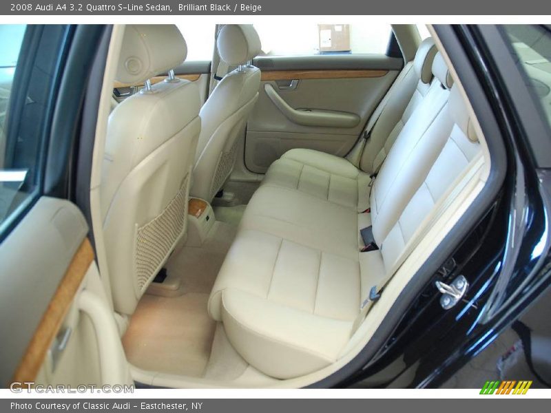 Brilliant Black / Beige 2008 Audi A4 3.2 Quattro S-Line Sedan