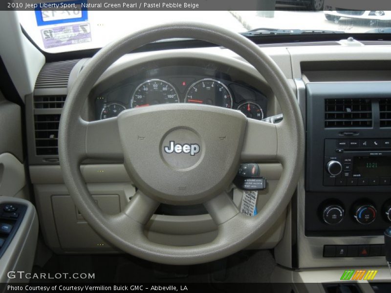 Natural Green Pearl / Pastel Pebble Beige 2010 Jeep Liberty Sport