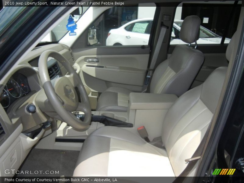 Natural Green Pearl / Pastel Pebble Beige 2010 Jeep Liberty Sport