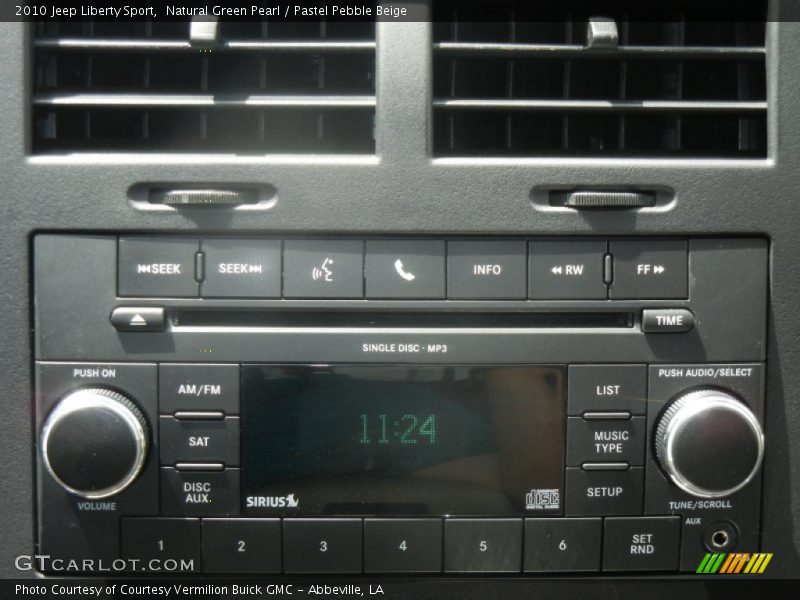 Natural Green Pearl / Pastel Pebble Beige 2010 Jeep Liberty Sport