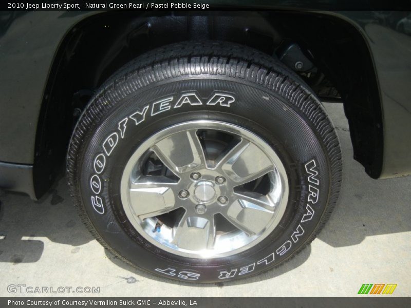 Natural Green Pearl / Pastel Pebble Beige 2010 Jeep Liberty Sport