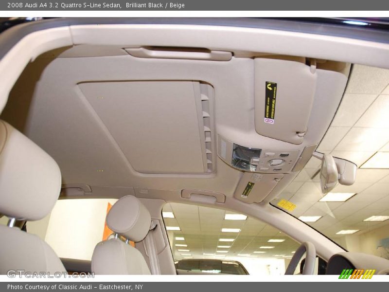 Brilliant Black / Beige 2008 Audi A4 3.2 Quattro S-Line Sedan