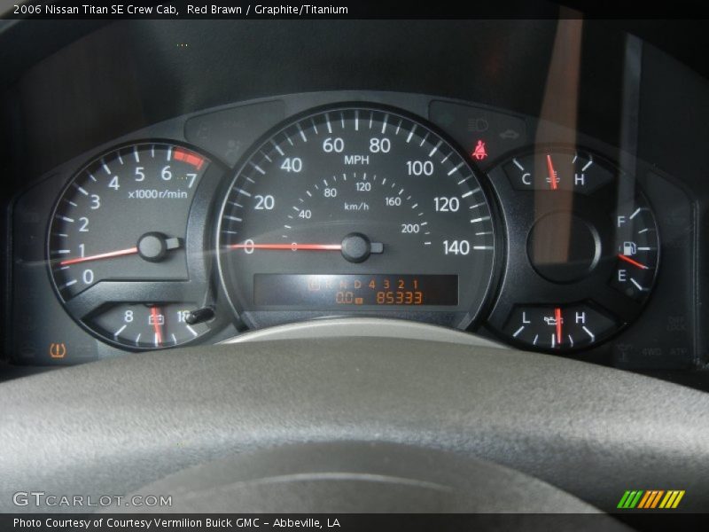 Red Brawn / Graphite/Titanium 2006 Nissan Titan SE Crew Cab