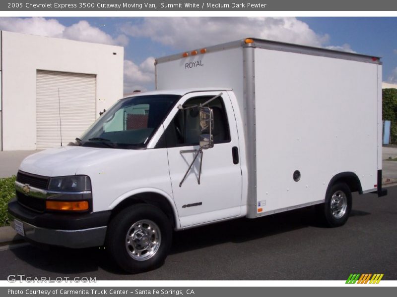 Summit White / Medium Dark Pewter 2005 Chevrolet Express 3500 Cutaway Moving Van