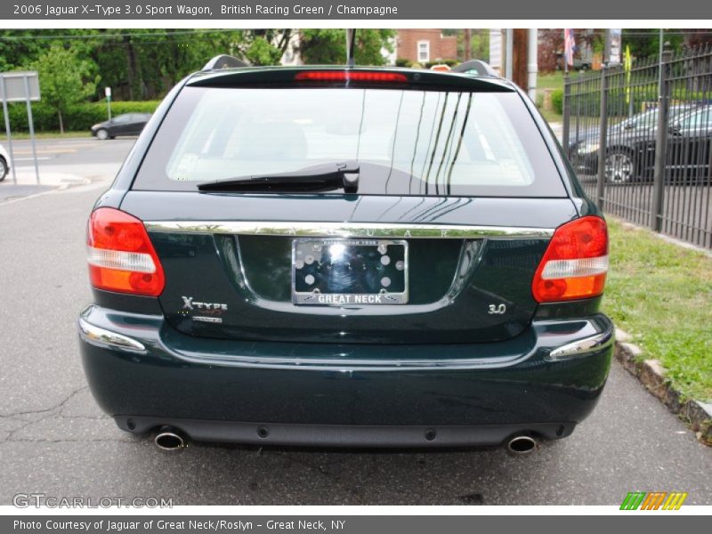 British Racing Green / Champagne 2006 Jaguar X-Type 3.0 Sport Wagon