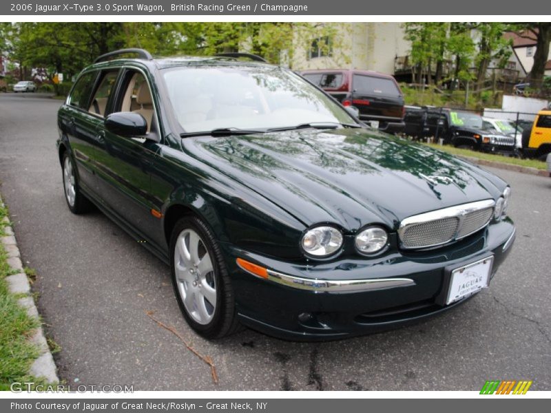 British Racing Green / Champagne 2006 Jaguar X-Type 3.0 Sport Wagon