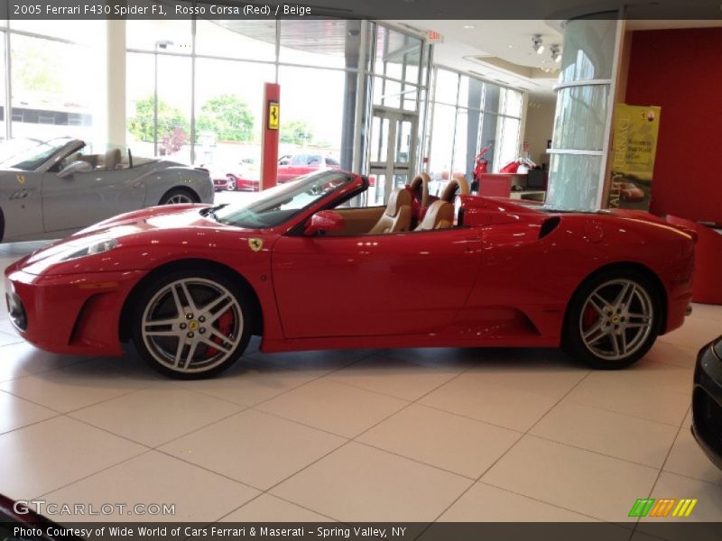 Rosso Corsa (Red) / Beige 2005 Ferrari F430 Spider F1