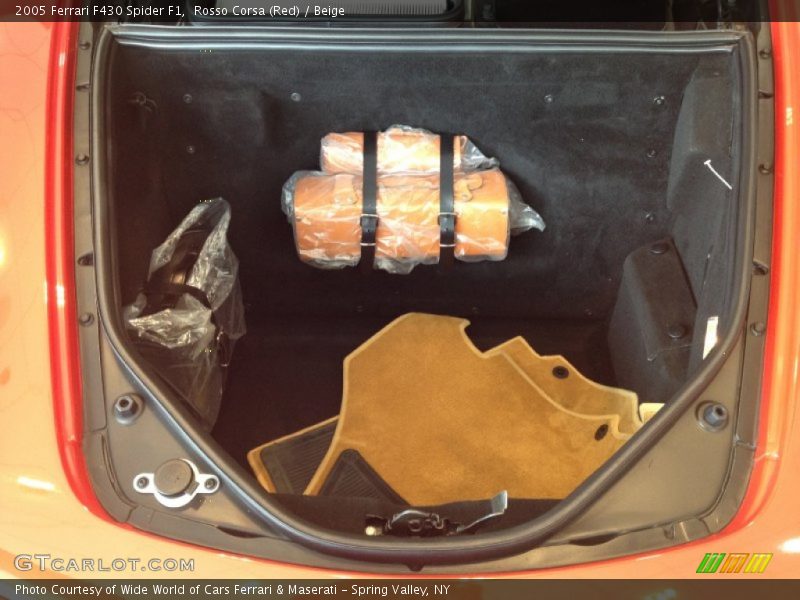  2005 F430 Spider F1 Trunk