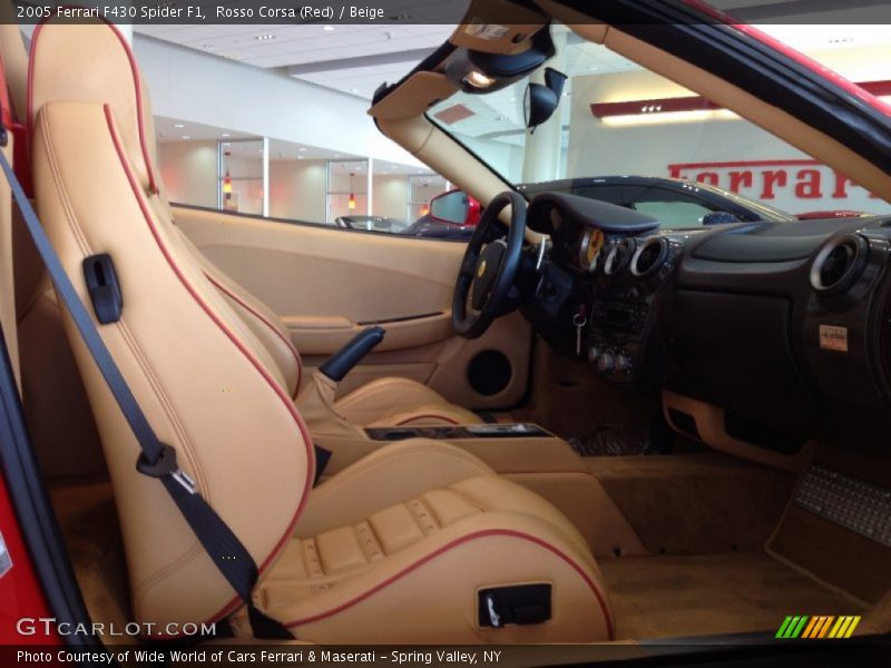 Rosso Corsa (Red) / Beige 2005 Ferrari F430 Spider F1
