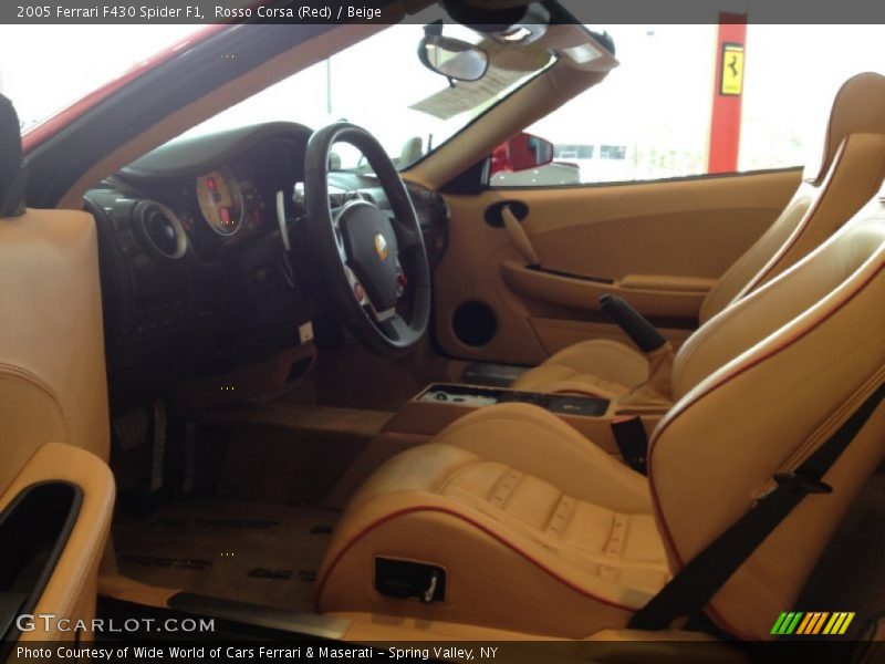 Rosso Corsa (Red) / Beige 2005 Ferrari F430 Spider F1
