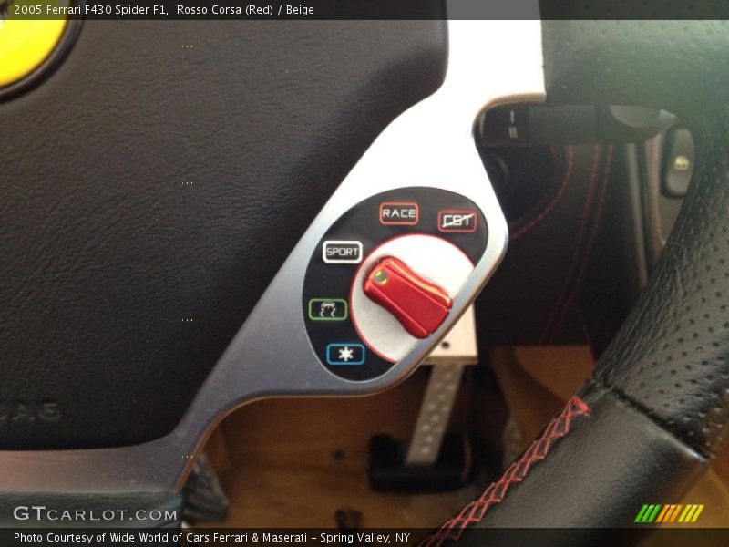 Controls of 2005 F430 Spider F1