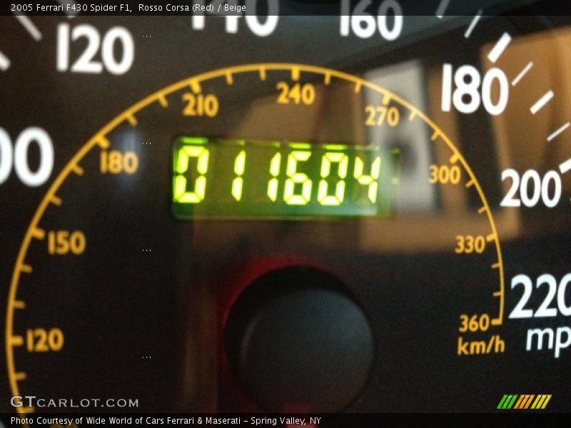 Rosso Corsa (Red) / Beige 2005 Ferrari F430 Spider F1