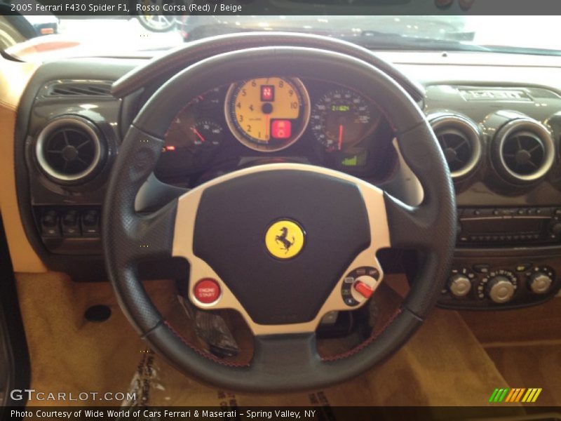 Rosso Corsa (Red) / Beige 2005 Ferrari F430 Spider F1