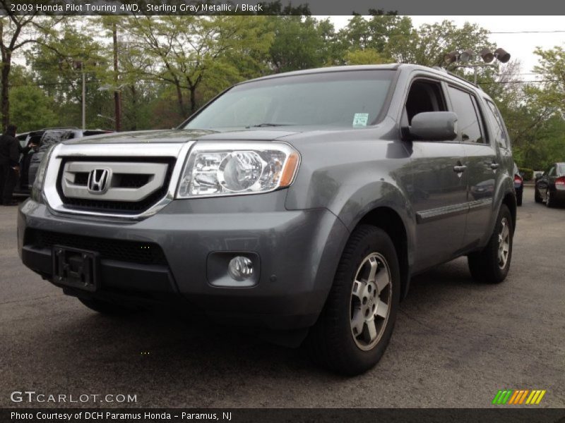 Sterling Gray Metallic / Black 2009 Honda Pilot Touring 4WD