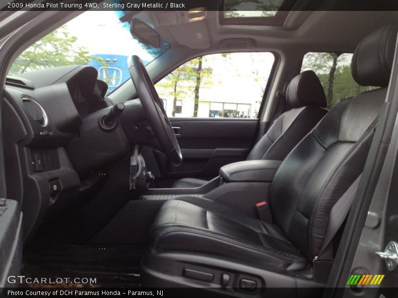 Sterling Gray Metallic / Black 2009 Honda Pilot Touring 4WD