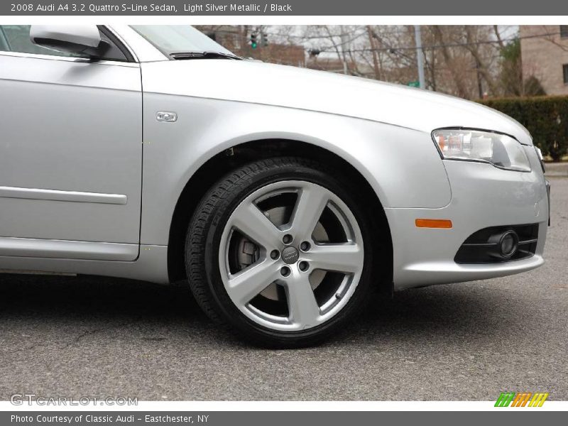 Light Silver Metallic / Black 2008 Audi A4 3.2 Quattro S-Line Sedan