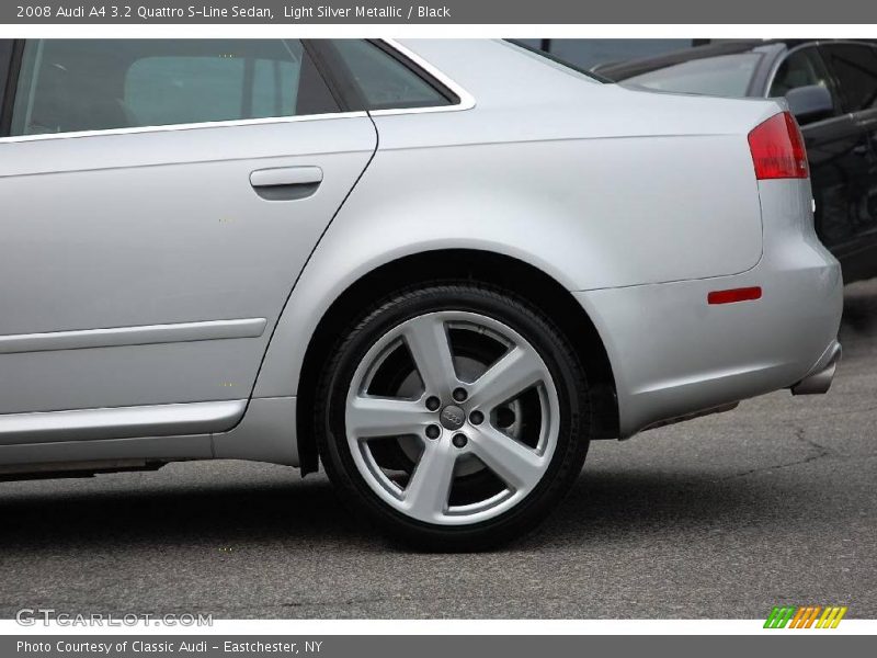 Light Silver Metallic / Black 2008 Audi A4 3.2 Quattro S-Line Sedan