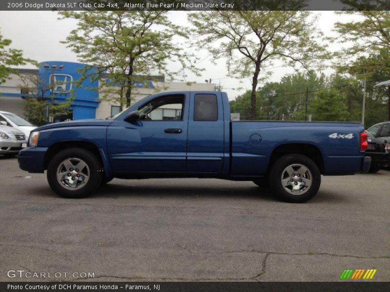 Atlantic Blue Pearl / Medium Slate Gray 2006 Dodge Dakota SLT Club Cab 4x4