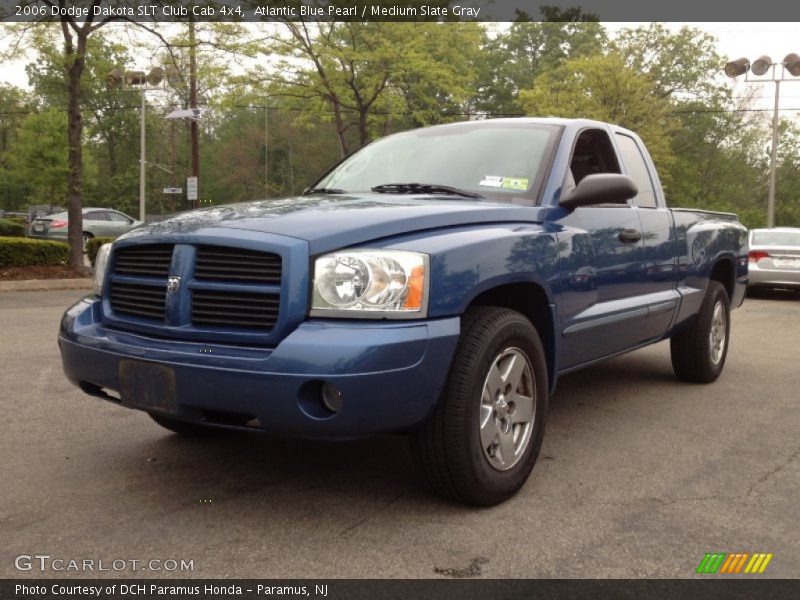 Atlantic Blue Pearl / Medium Slate Gray 2006 Dodge Dakota SLT Club Cab 4x4