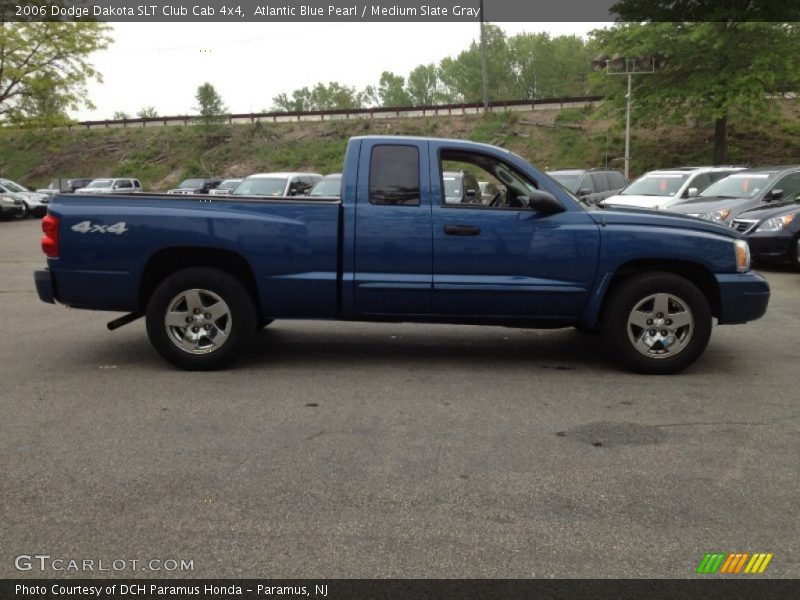 Atlantic Blue Pearl / Medium Slate Gray 2006 Dodge Dakota SLT Club Cab 4x4