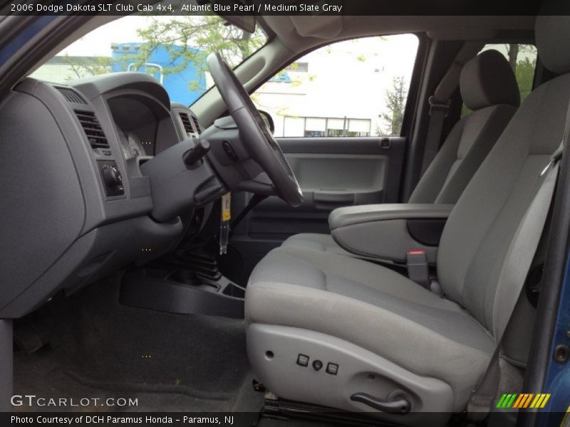 Atlantic Blue Pearl / Medium Slate Gray 2006 Dodge Dakota SLT Club Cab 4x4