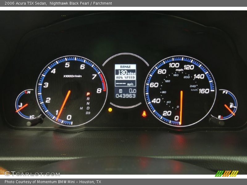 Nighthawk Black Pearl / Parchment 2006 Acura TSX Sedan