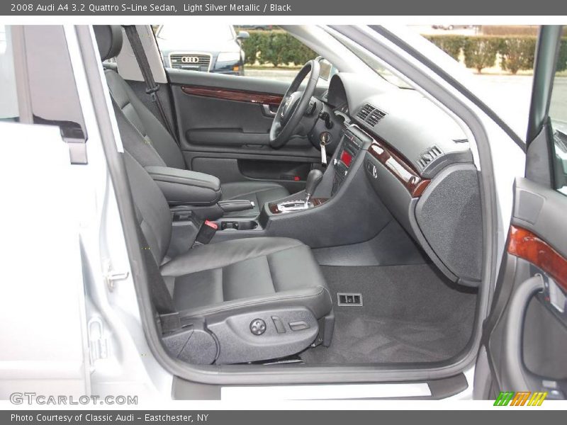 Light Silver Metallic / Black 2008 Audi A4 3.2 Quattro S-Line Sedan