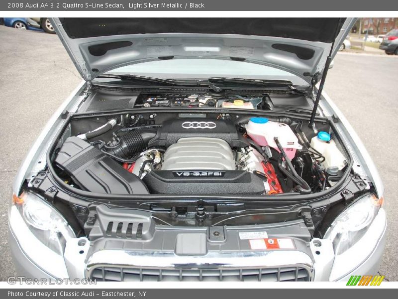 Light Silver Metallic / Black 2008 Audi A4 3.2 Quattro S-Line Sedan