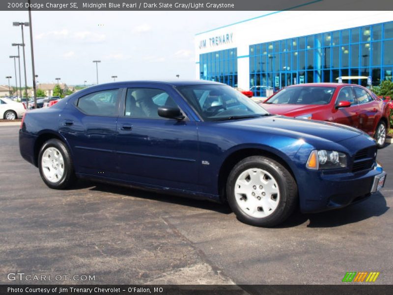 Midnight Blue Pearl / Dark Slate Gray/Light Graystone 2006 Dodge Charger SE