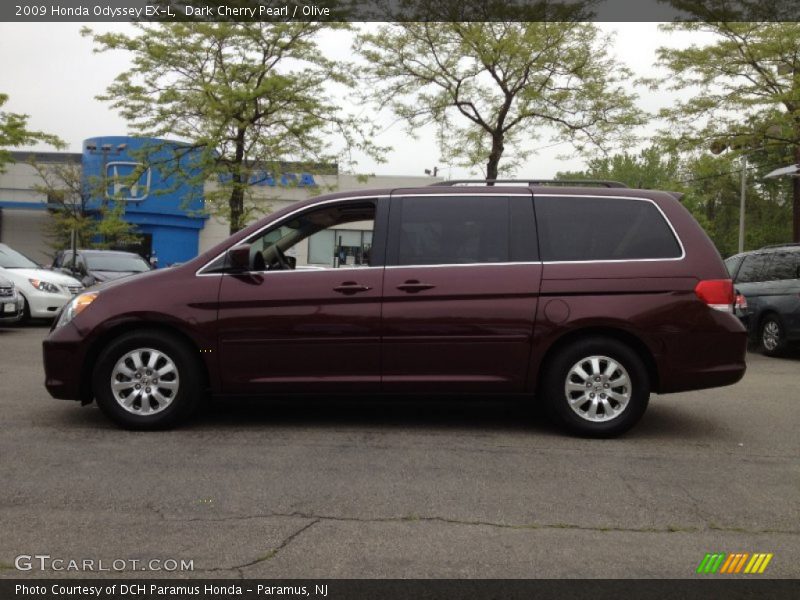 Dark Cherry Pearl / Olive 2009 Honda Odyssey EX-L