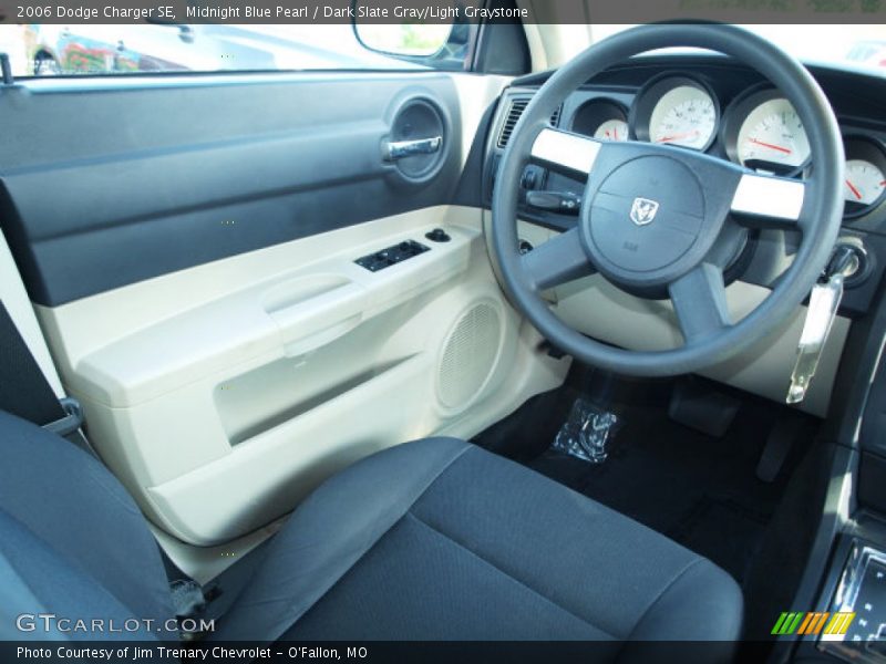 Midnight Blue Pearl / Dark Slate Gray/Light Graystone 2006 Dodge Charger SE