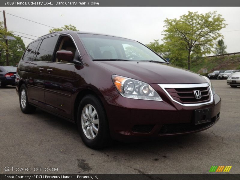 Dark Cherry Pearl / Olive 2009 Honda Odyssey EX-L