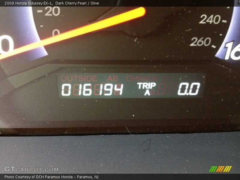 Dark Cherry Pearl / Olive 2009 Honda Odyssey EX-L