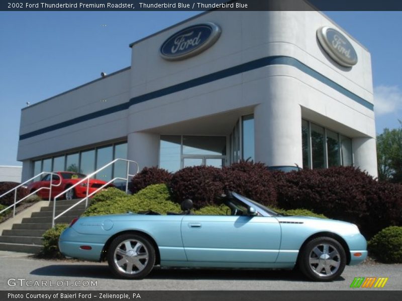 Thunderbird Blue / Thunderbird Blue 2002 Ford Thunderbird Premium Roadster