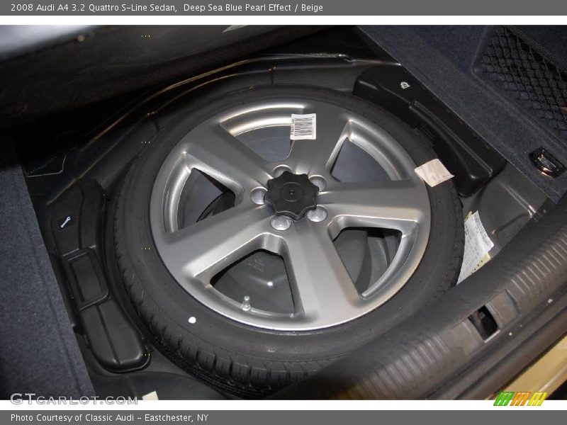 Deep Sea Blue Pearl Effect / Beige 2008 Audi A4 3.2 Quattro S-Line Sedan